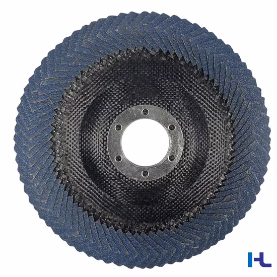 Disque à lamelles abrasif en oxyde de zircone, carbure de silicium, oxyde d'alumine