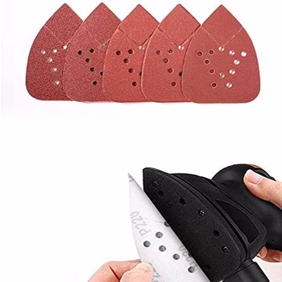 Disque de papier de verre abrasif à roue à crochets et boucles en alumine