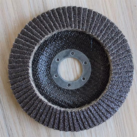 Disque à lamelles 4,5 ′ 115 mm grain 40 pour métal en acier inoxydable avec céramique de zircone à l'oxyde d'aluminium